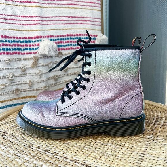 Dr Martens 1460 Pascal Rainbow Glitter Lace-Up Boots Women’s Size US 5 - Picture 4 of 8